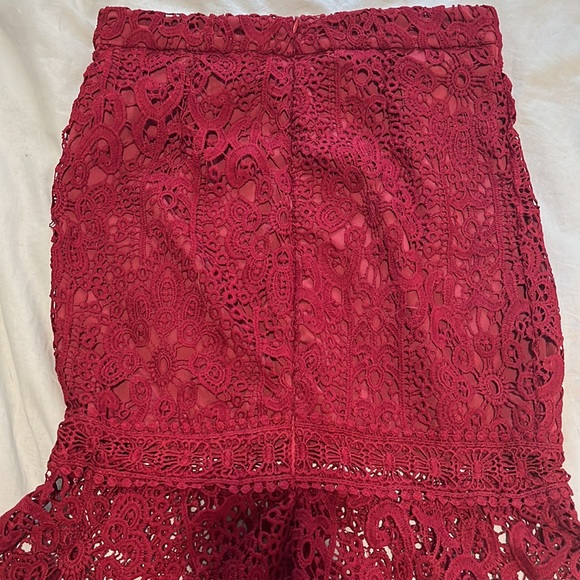 Two-Piece Crochet Skirt and Top Set - Picture 3 of 3